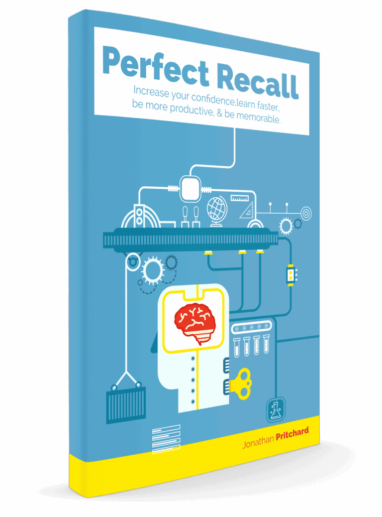 Jonathan's book "Perfect Recall" which teaches a variety of mnemonic techniques to improve memory and recall.